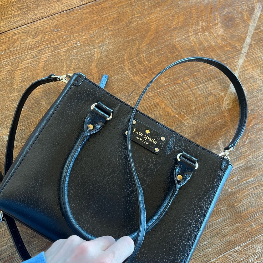 Black Leather Kate Spade Purse
